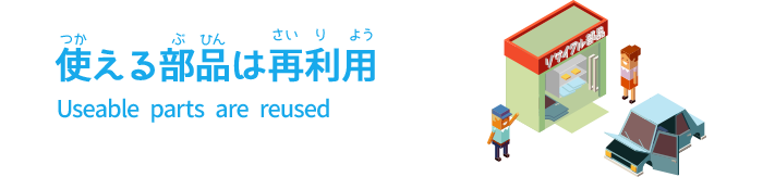 使える部品は再利用