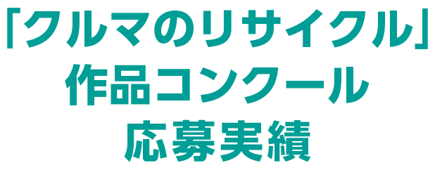 「クルマのリサイクル」 作品コンクール 応募実績